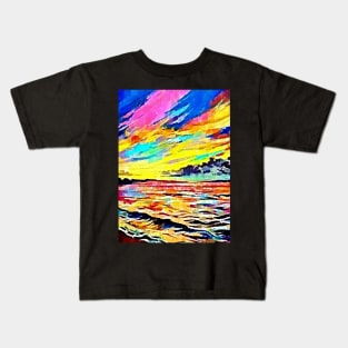 Beautiful colorful Beach Scenery Kids T-Shirt